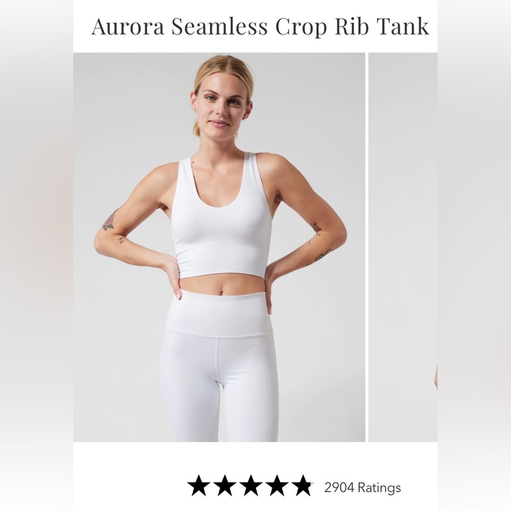 Athleta Aurora Crop Rib Tank